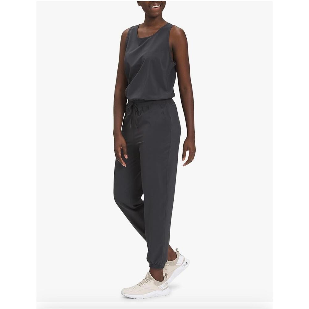 North Face Women's Never Stop Wearing Sleeveless Jumpsuit, Asphalt Grey, XXL